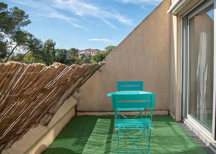 Studio Terrasse Montpellier - Parking Prive - Proche Ligne 1